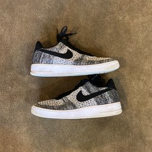 Nike fly knit Air Force 1s